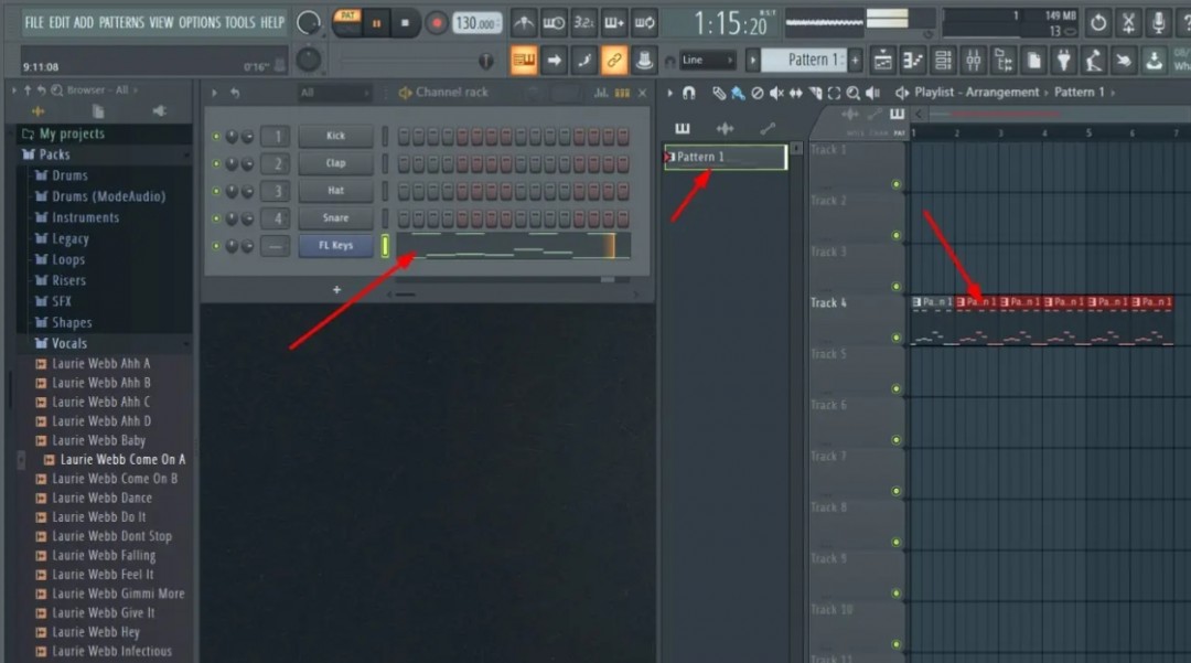 FL Studio怎么生成音乐小节