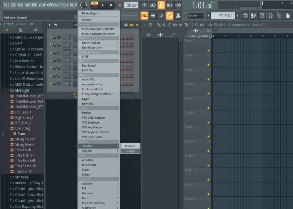 FL Studio怎么添加钢琴音色