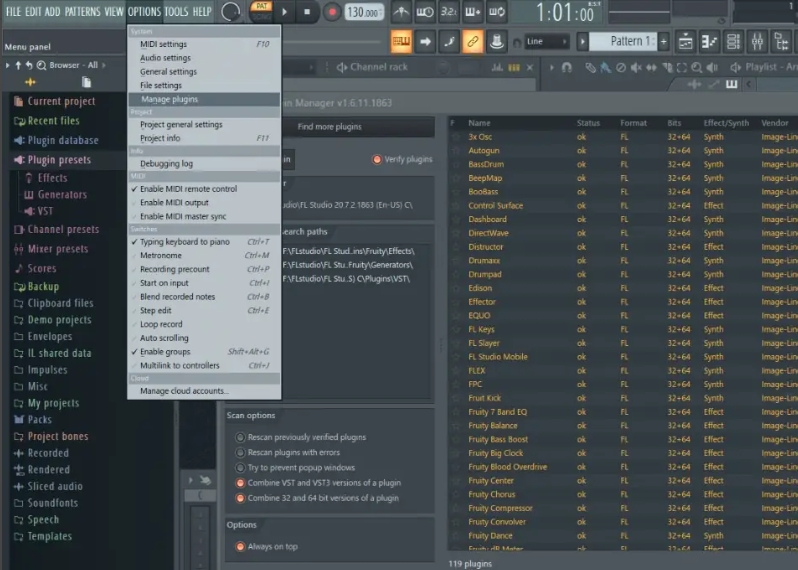 FL Studio怎么添加音色插件