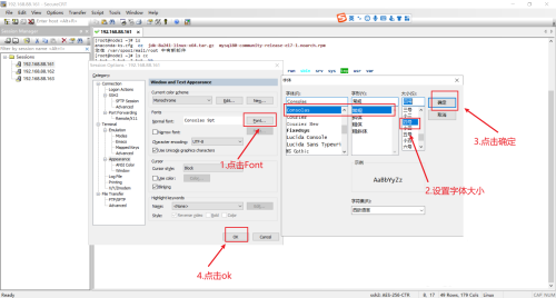 SecureCRT如何设置字体大小