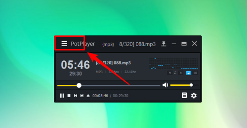 PotPlayer怎么在托盘显示图标