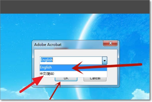 adobe acrobat x pro怎么设置中文