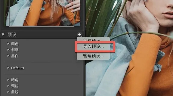 Adobe Lightroom预设怎么导入