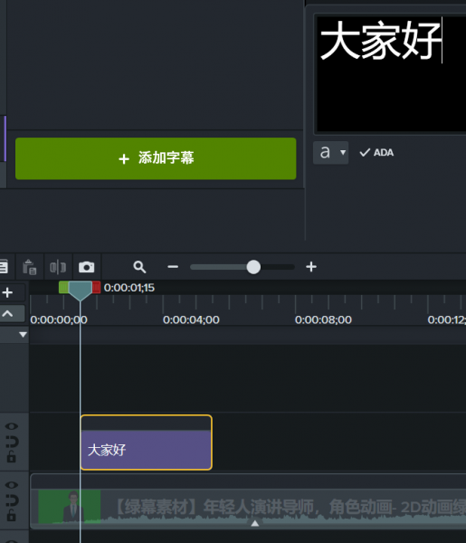 Camtasia Studio片头怎么加文字