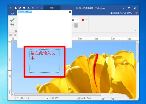 picpick如何将文字插入图中
