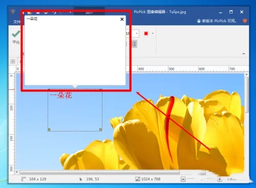 picpick如何将文字插入图中