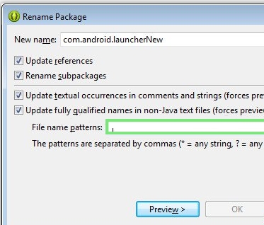 eclipse如何修改包名