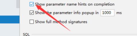 IntelliJ IDEA怎样设置在完成时显示参数名称提示