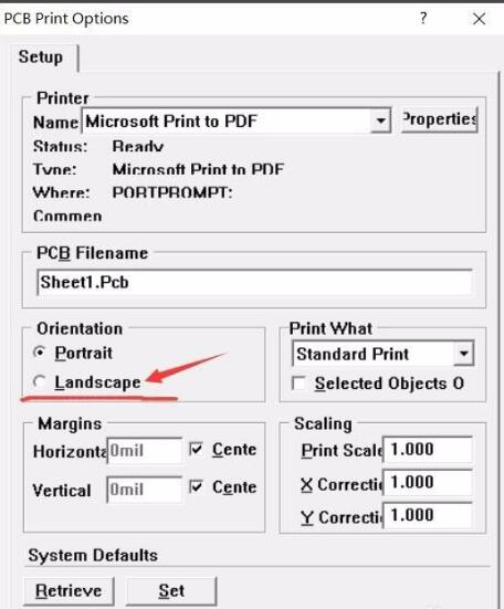 Protel99se怎么设置横竖打印