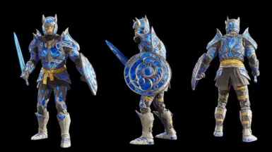 《上古卷轴4：天际重制版》蓝琥珀盔甲武器MOD