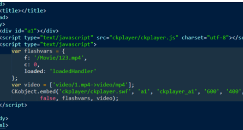 ckplayer(超酷网页视频播放器)嵌入网页的详细步骤介绍