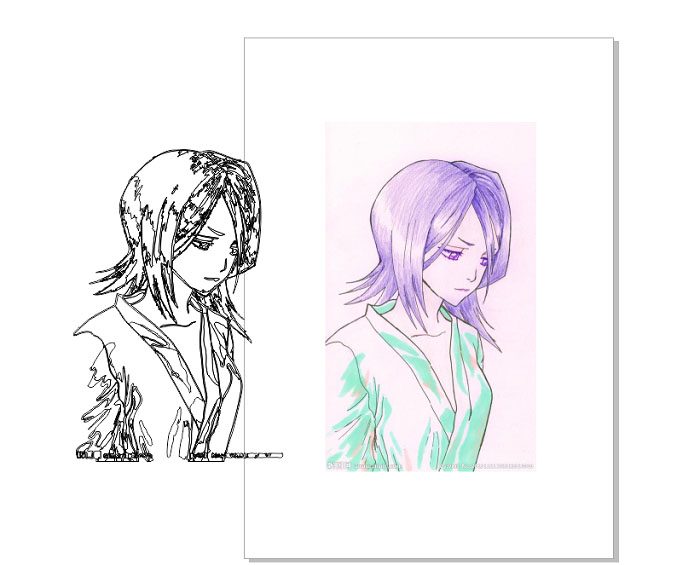 CDR怎么样把一张图片转成线稿