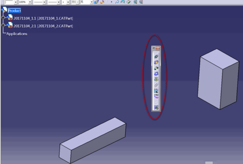 Catia怎么进行接触约束和定位约束