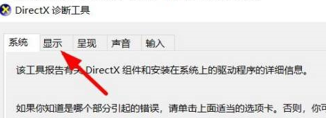 DirectX修复工具如何检查信息显示驱动程序