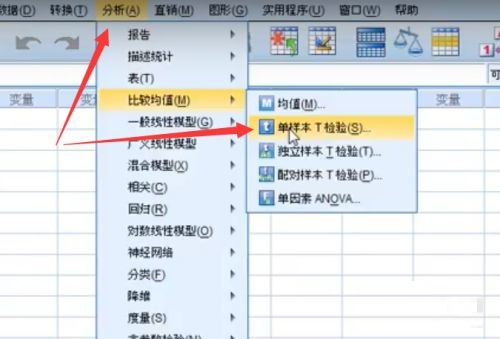 SPSS如何T检验