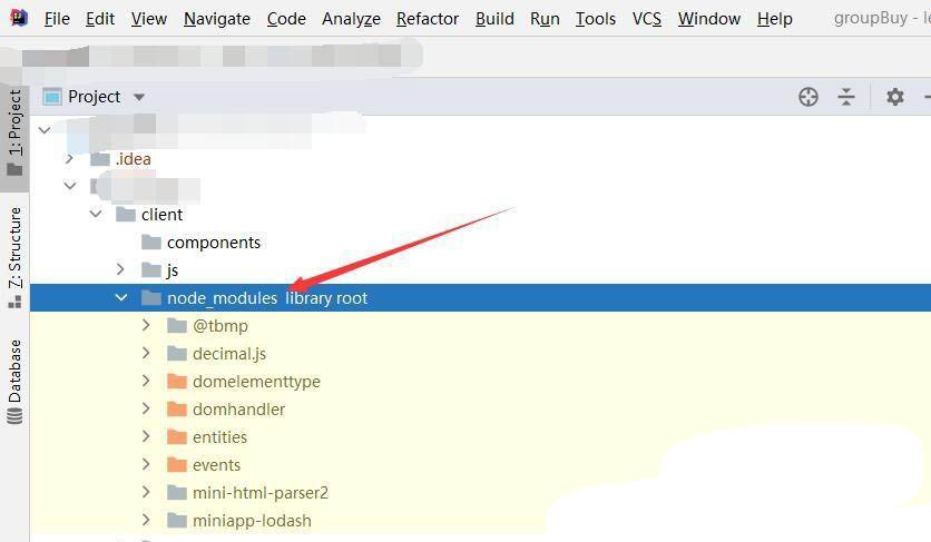IntelliJ IDEA中怎么隐藏nodemodules文件夹