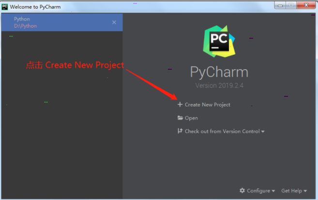 pycharm怎么创建新项目