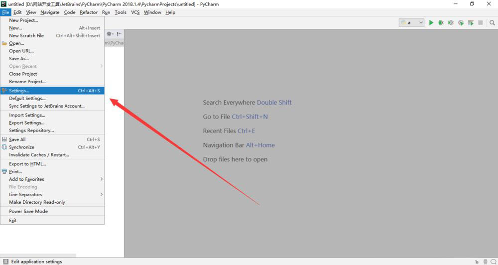 PyCharm深色窗口背景色怎么设置