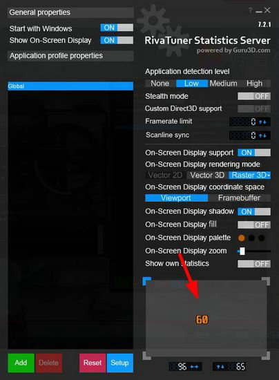 MSI Afterburner怎么显示帧数