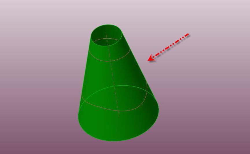 Creo怎么获取圆锥曲面