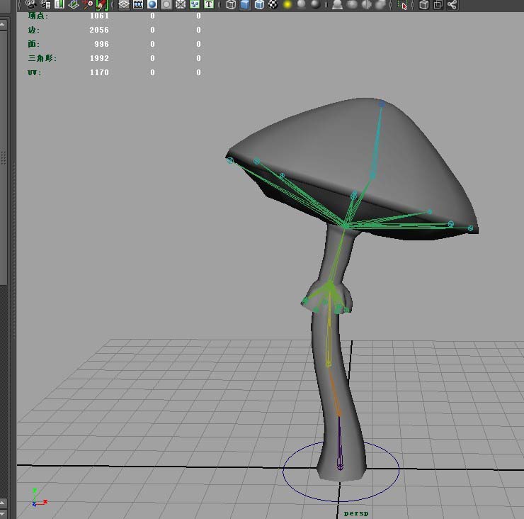 maya修改权重的操作方法