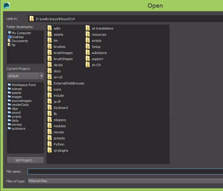 maya打开BVH数据的方法