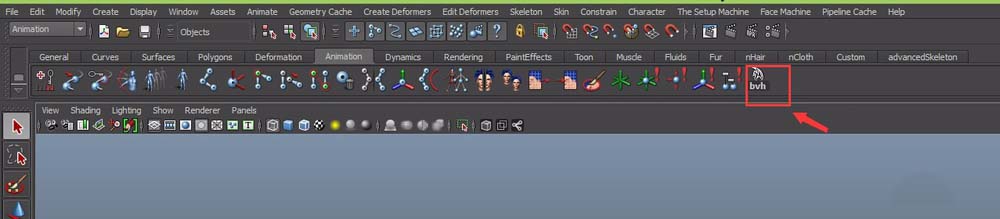 maya打开BVH数据的方法