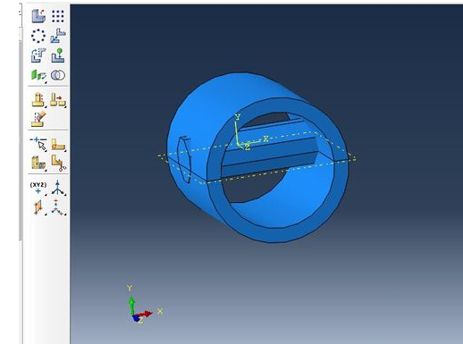 Abaqus在曲面上面打孔