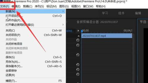 Adobe Premiere pro 2020怎样导出视频