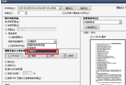 Adobe Reader XI怎么设置双面打印