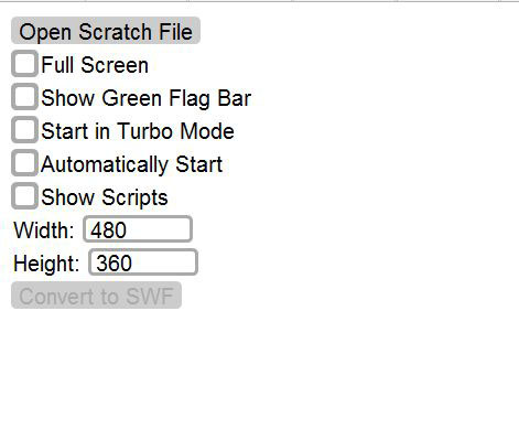 scratch文件转换成swf格式