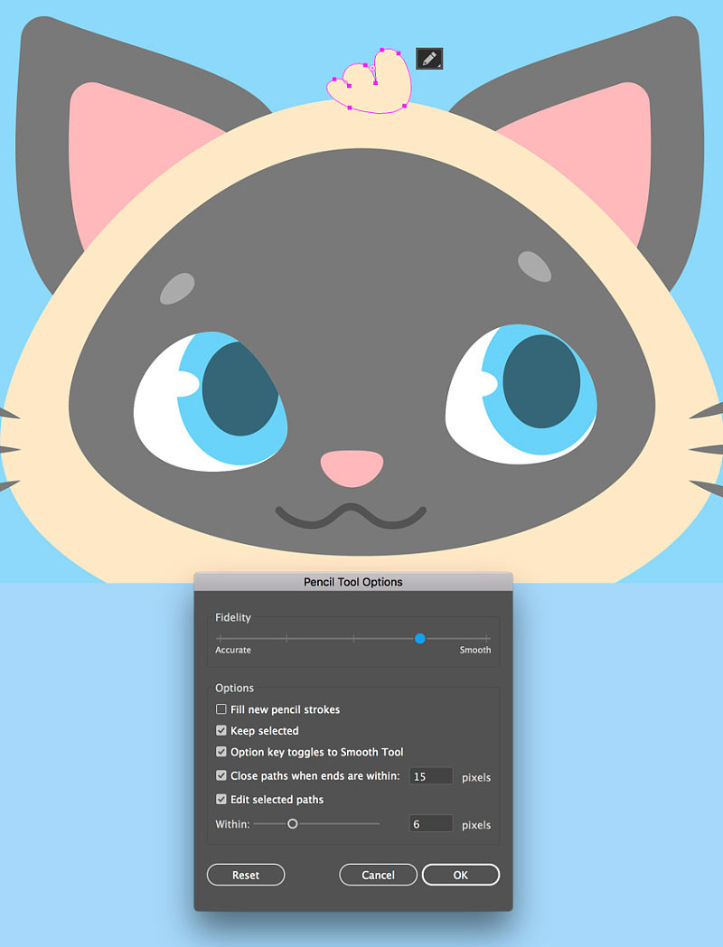 AI怎样绘制卡通萌萌风格暹罗猫图像