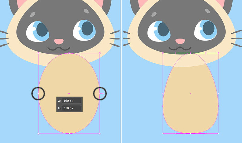AI怎样绘制卡通萌萌风格暹罗猫图像