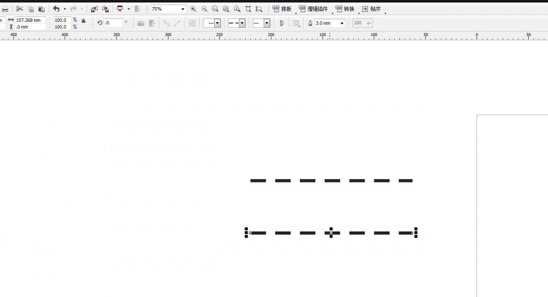 cdr虚线怎么设置圆头