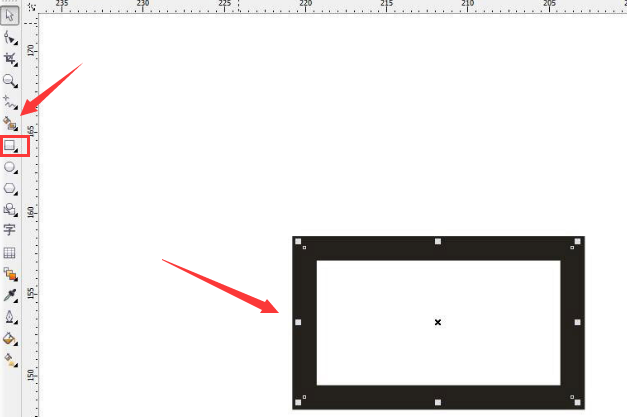 CDR文字怎么添加轮廓后台填充