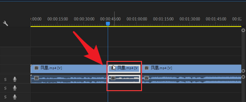 Pr时间轴视频怎么切换