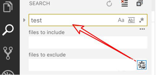 vscode怎样设置搜索条件