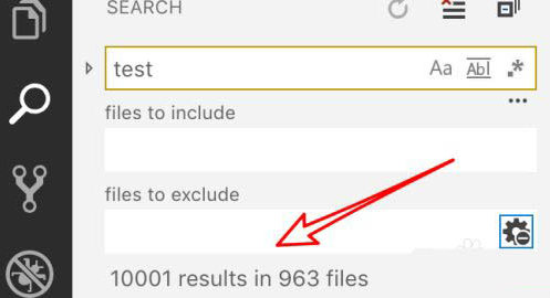 vscode怎样设置搜索条件