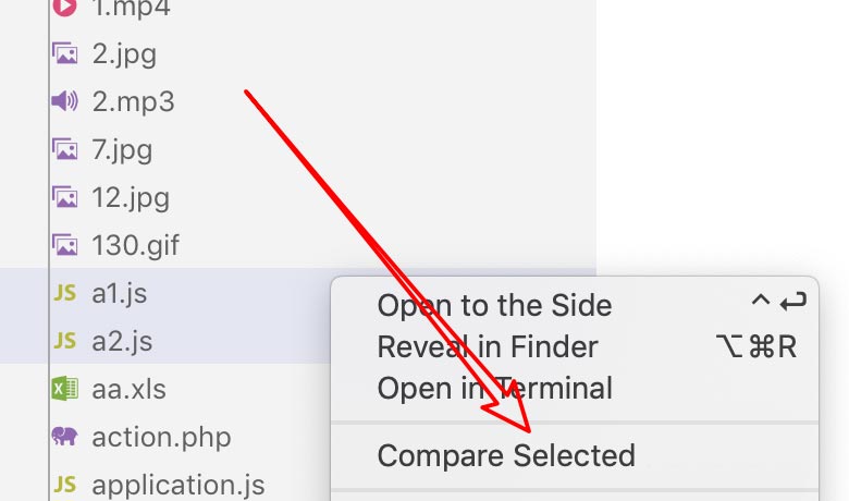 Vscode怎么进行文件对比