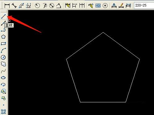 autocad2007怎么画五角星图形