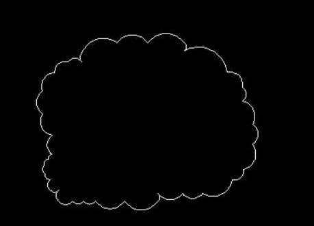 AutoCAD2007如何画云朵图案的方法