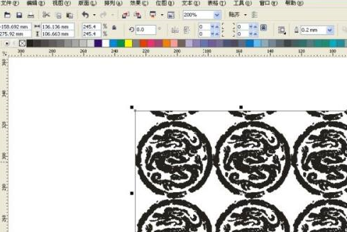 CorelDraw X4怎么使用图案填充