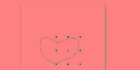 CorelDraw X4怎么手绘爱心