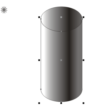 CorelDraw X4怎样绘制圆柱体