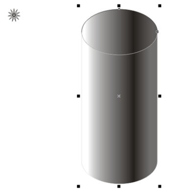 CorelDraw X4怎样绘制圆柱体
