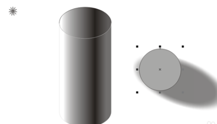 CorelDraw X4怎样绘制圆柱体