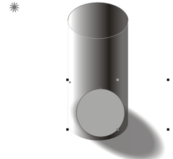 CorelDraw X4怎样绘制圆柱体