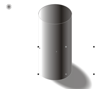 CorelDraw X4怎样绘制圆柱体