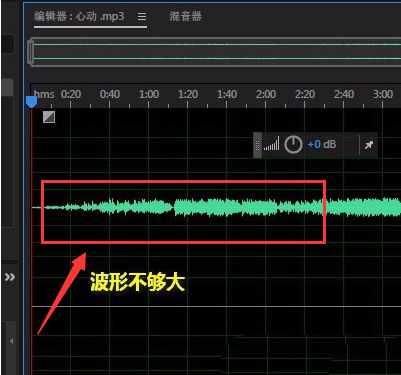 audition怎么扩大音频波纹