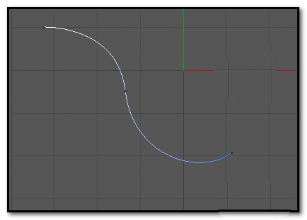 C4D绘制一条贝塞尔曲线